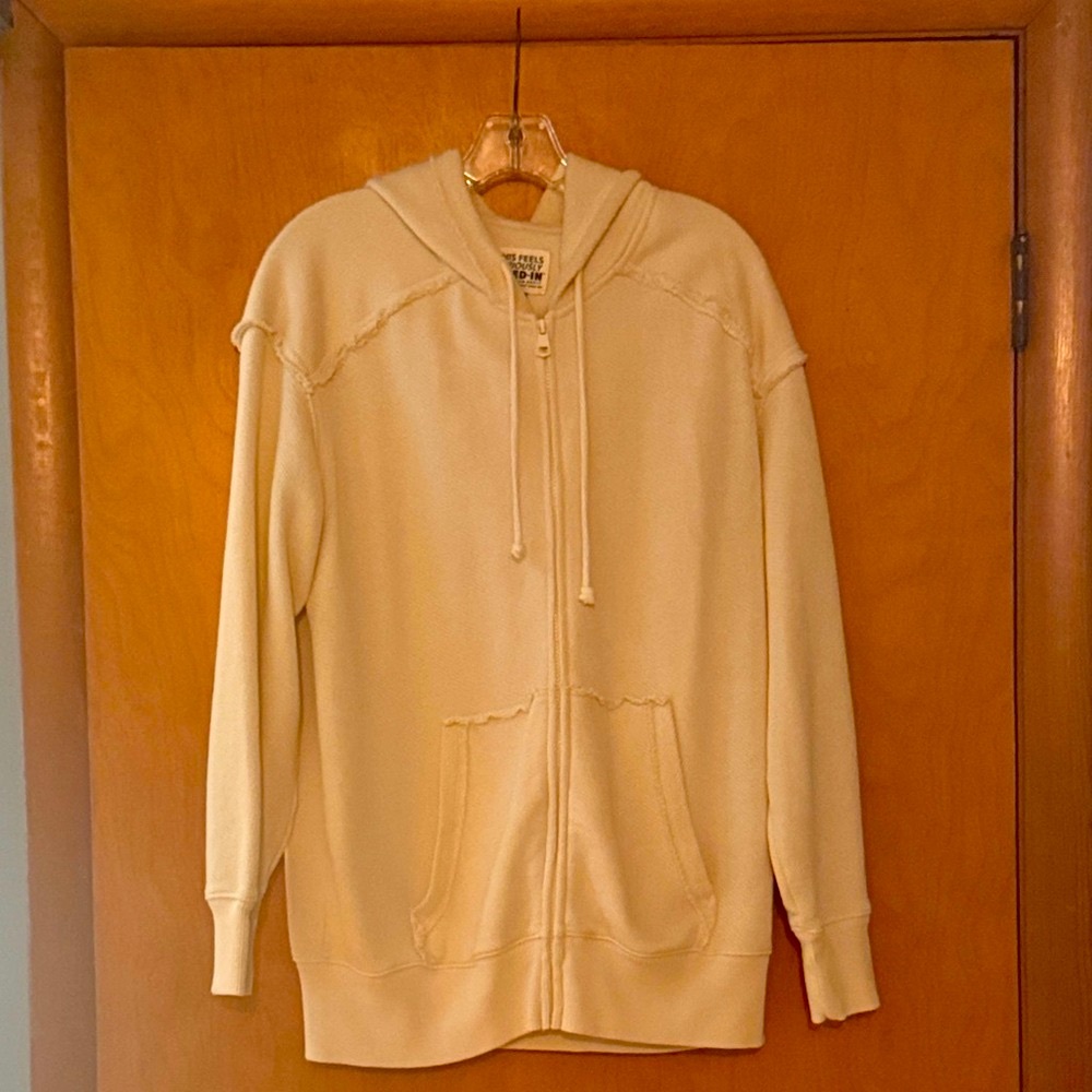American Eagle Outfitters Cream Hoodie